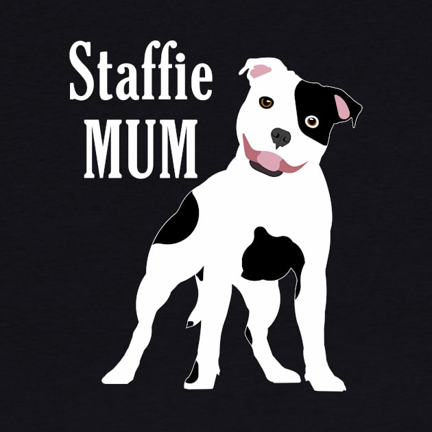 Staffie Mum WB by SiSuSiSu